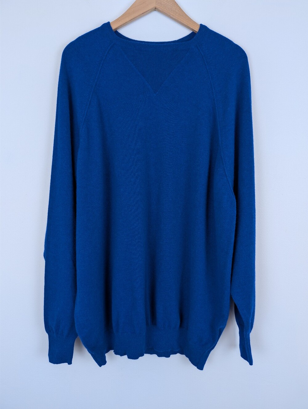 McCulley's 100% Pure Cashmere Raglan Sleeve Pullover Sweater Made In Scotland